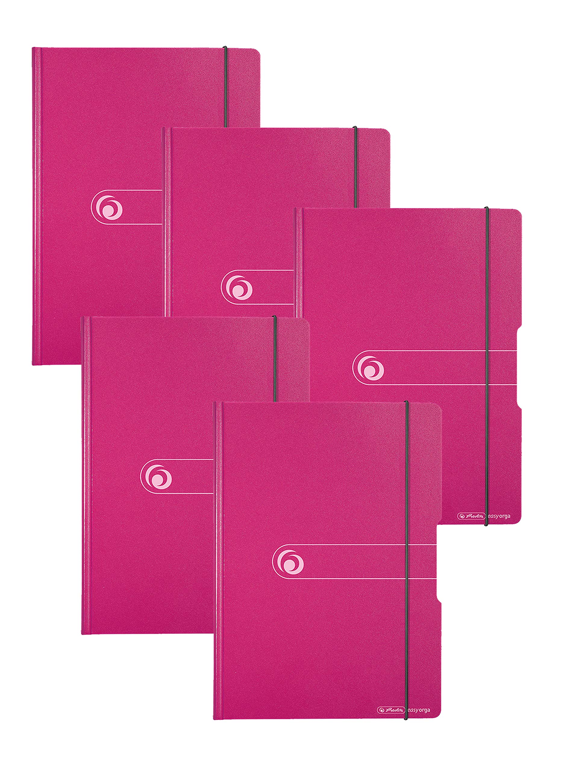Herlitz easy orga to go Klemmbrettmappe A4 (5 Stück, beere)