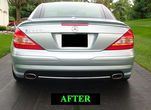 Miniatura 6 de Compatible con Mercedes Benz R230 2003-2008 SL500 SL550 SL55 SL65 AMG CROMADO VALANCE TRIM SL 500 550 55 65 03 04 05 06 07 08 2004 20055 2006 2007