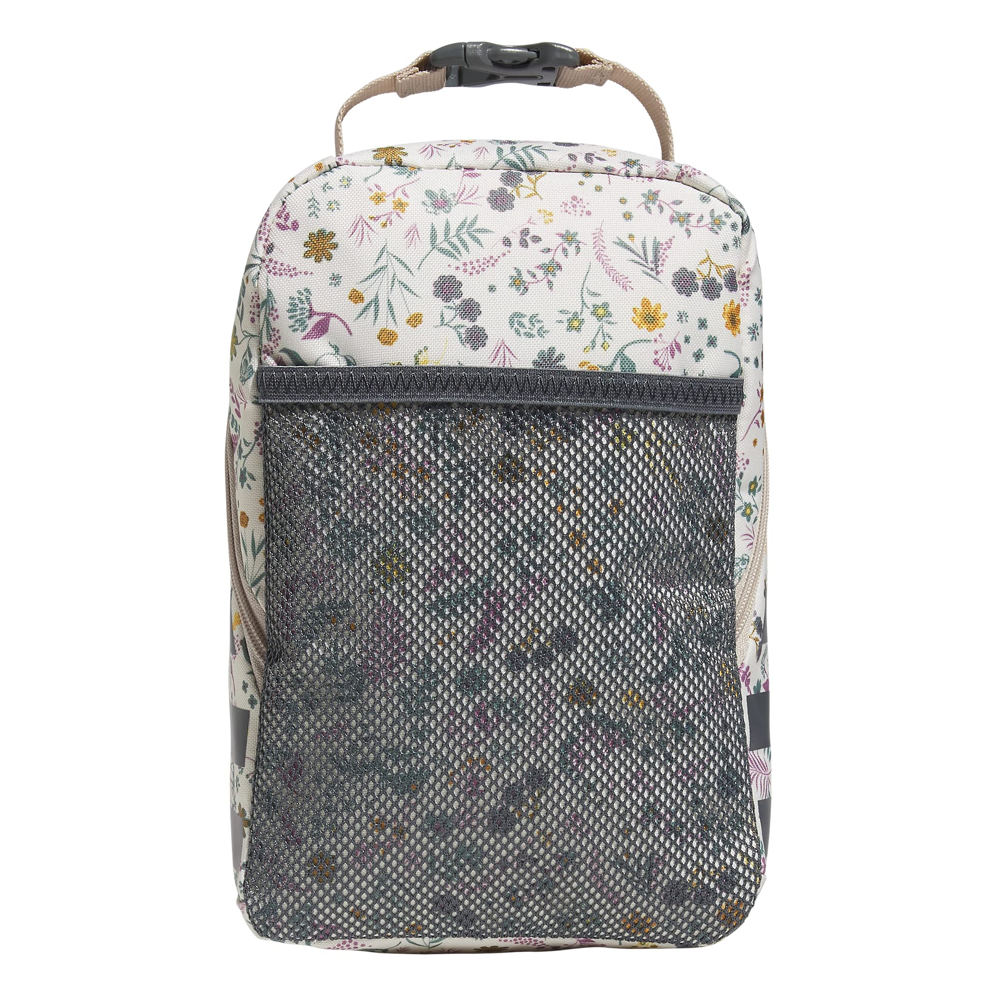 adidas 979153 Santiago 2 Sac à déjeuner isotherme en polyester, motif floral des bois, blanc/beige