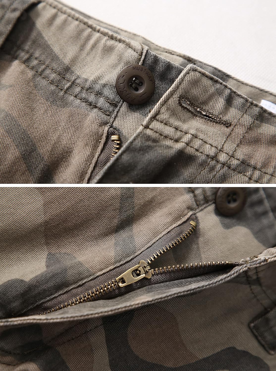 GSGGIG Cargo Short for Men Relaxed Fit Camo Outdoor Hiking Work Cotton Casual Shorts with 9 Pockets No Belt - Image 5