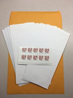 10 Forever Stamps with 10 Peel-and-Sticky Envelopes (Stamp Design May Vary)