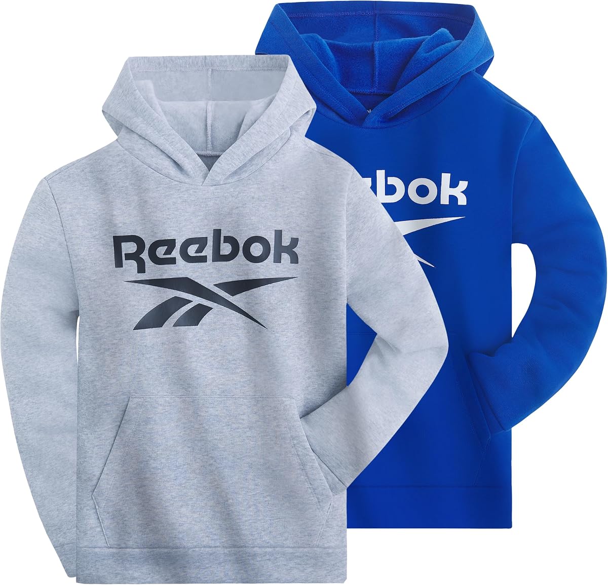 Sudaderas con capucha de moda para niños, paquete de 2 sudaderas con capucha de forro polar para niños, talla 8-20
