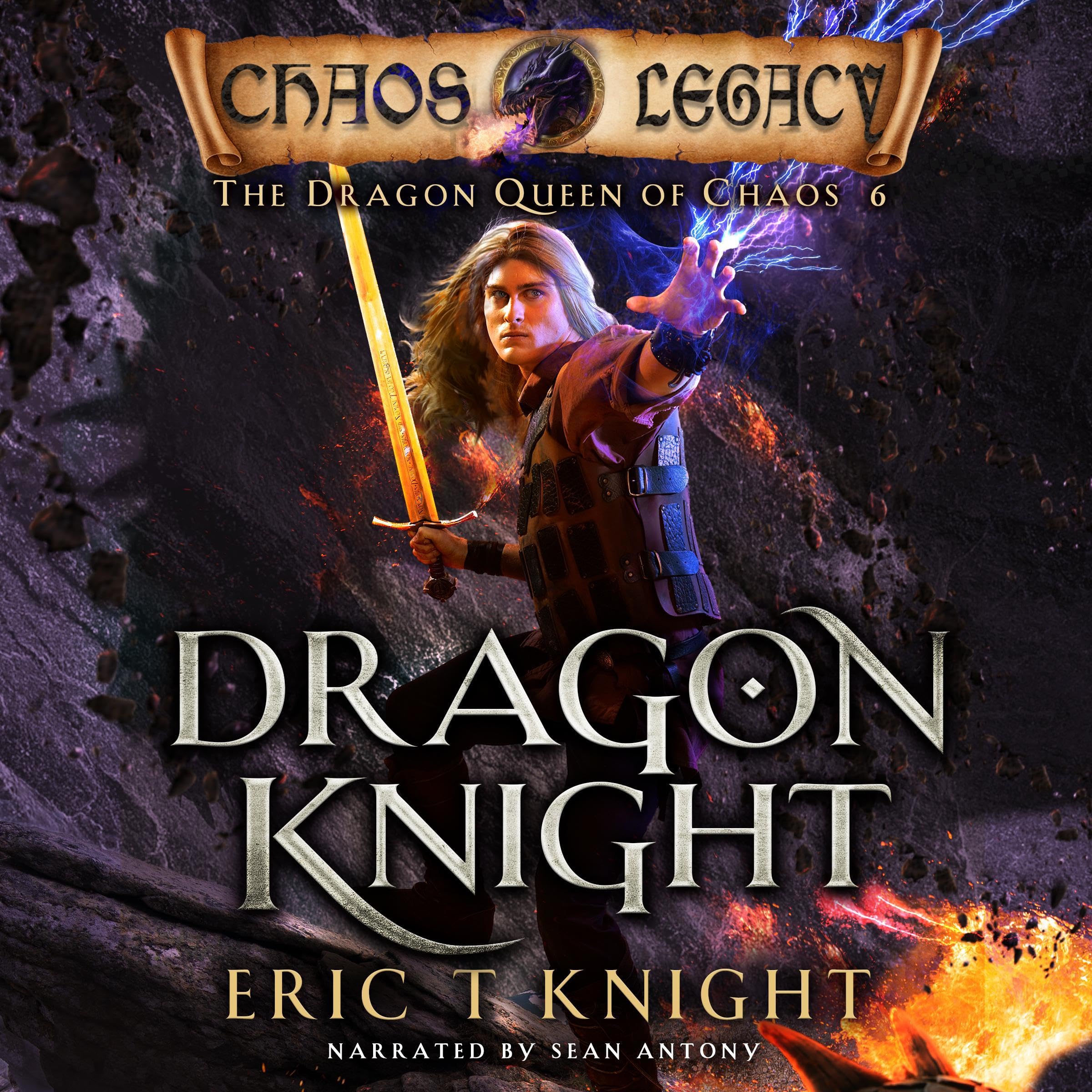 Cover art for Dragon Knight: The Dragon Queen of Chaos, Book 6