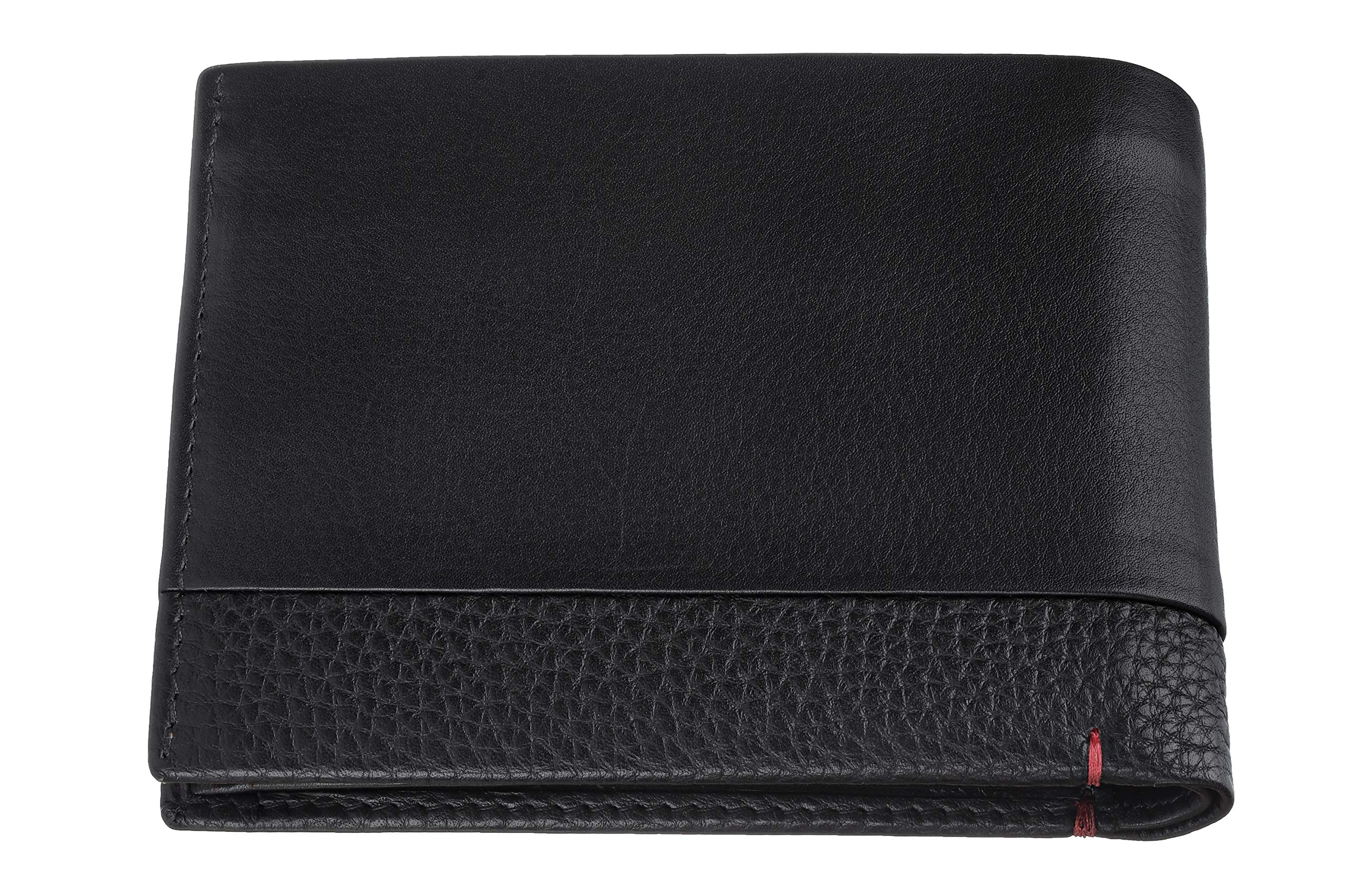 Zippo, Portafoglio ripiegabile in nappa, 12 x 9 x 2 cm, Nero