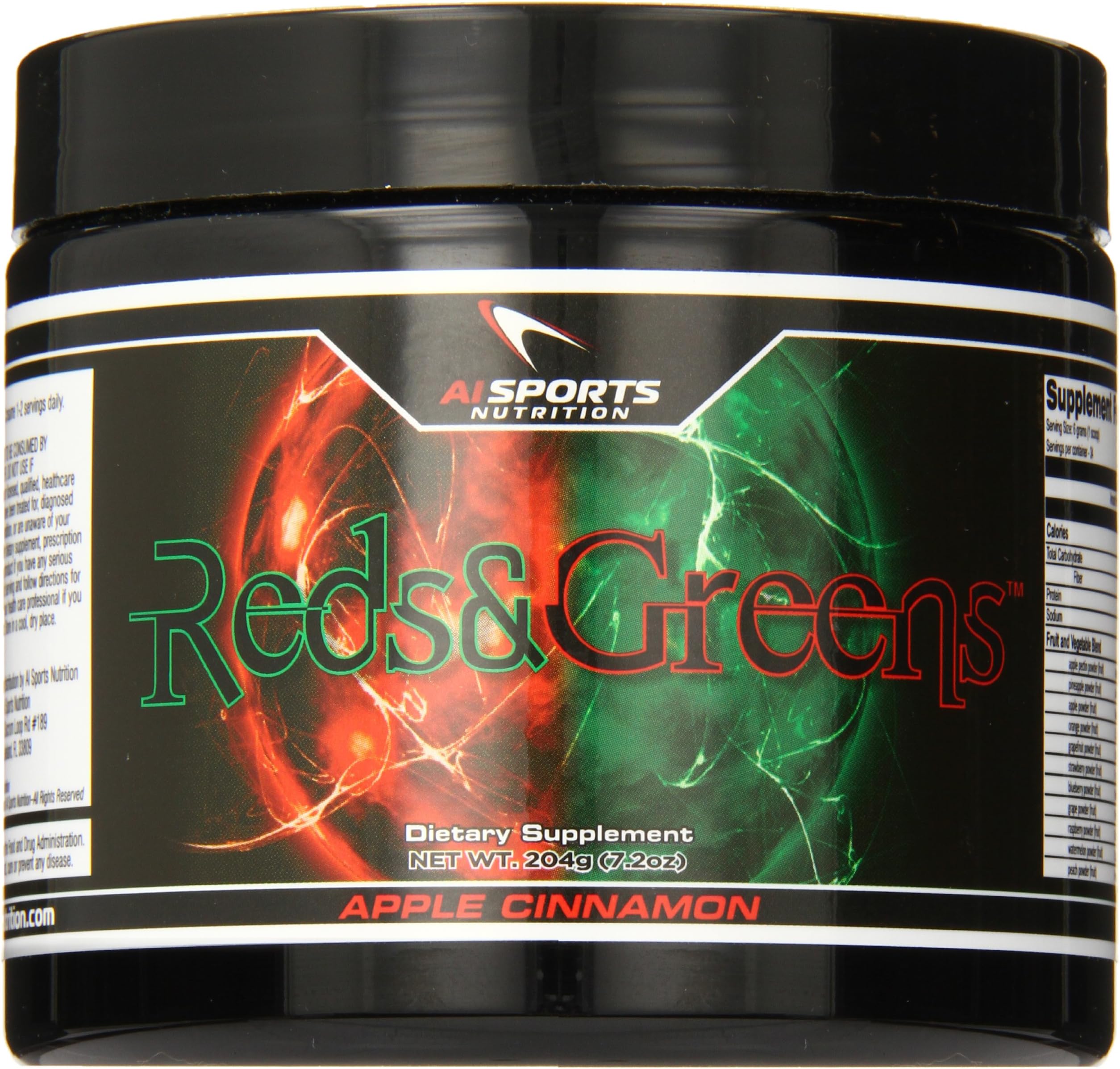 Anabolic Innovations Reds and Greens Weight Loss Powder, Apple Cinnamon, 204 Gram