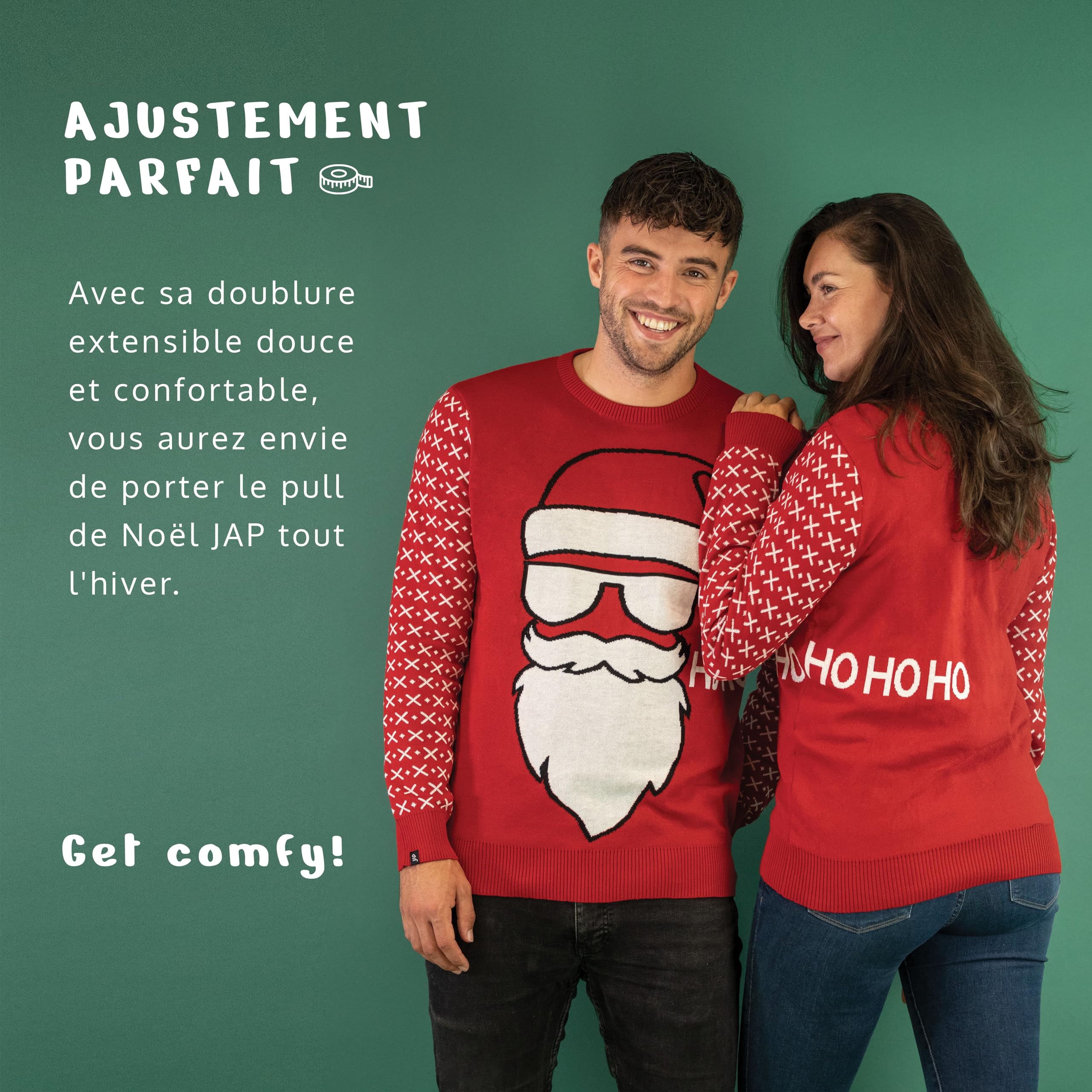 JAP Christmas - Pull de Noel - Pull Noel pour Femme et Homme - Pull Moche de Noel - Funny