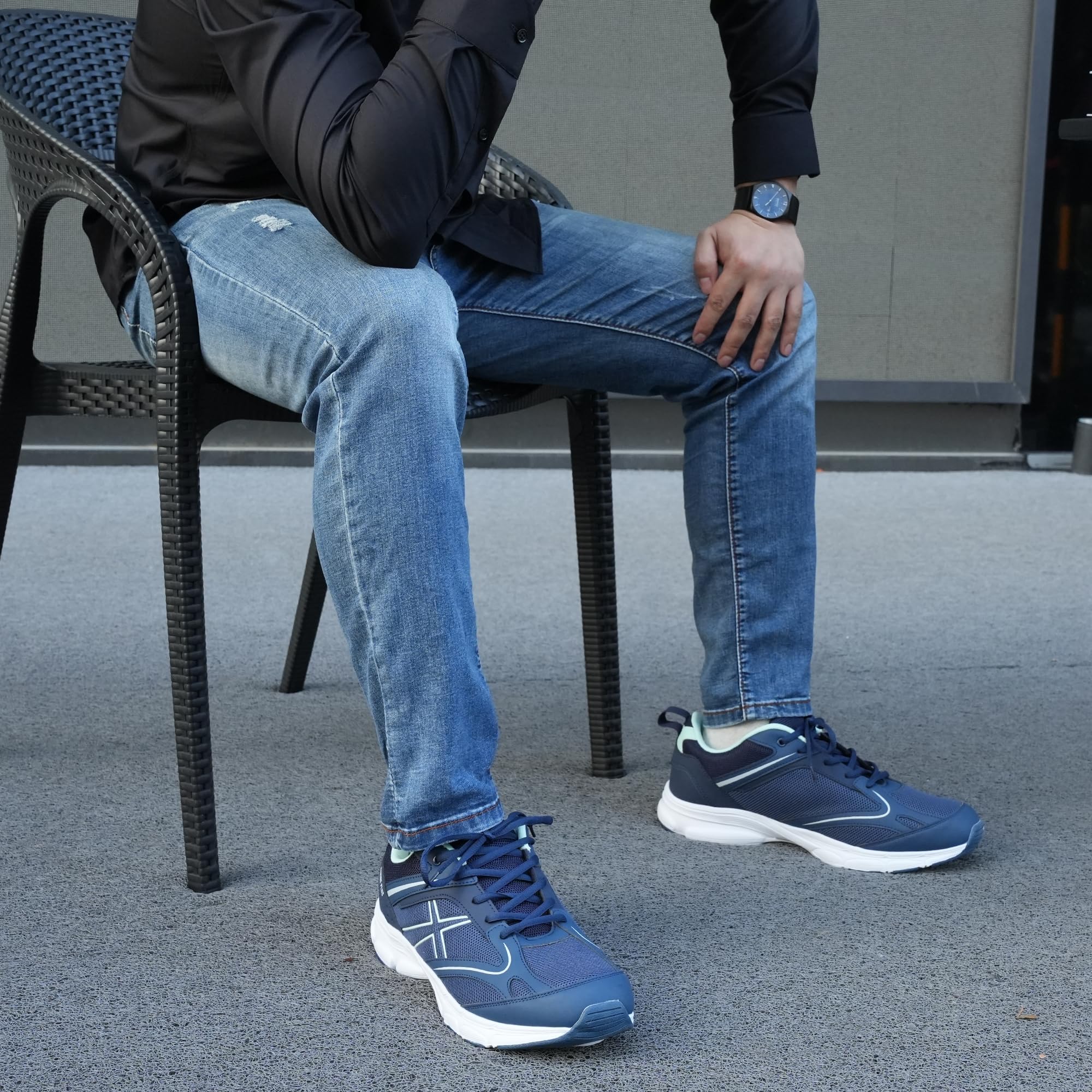 Hawkwell Zapatillas Deportivas Ligeras e Informales para Hombre, Talla Grande, para Caminar, Talla UE 47, 48, 49, 50, 51, 52 y 53