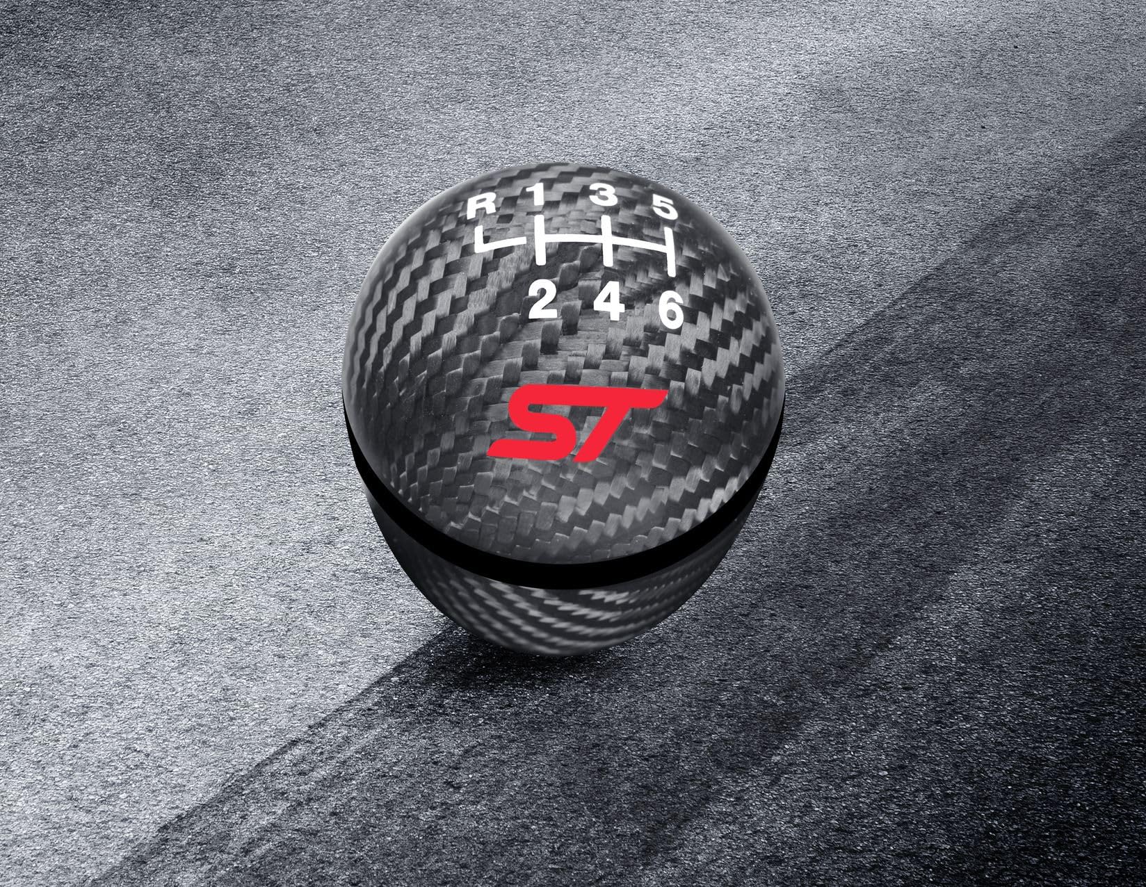 Ford Focus Pomo de palanca de cambios Performance con logo ST en color rojo