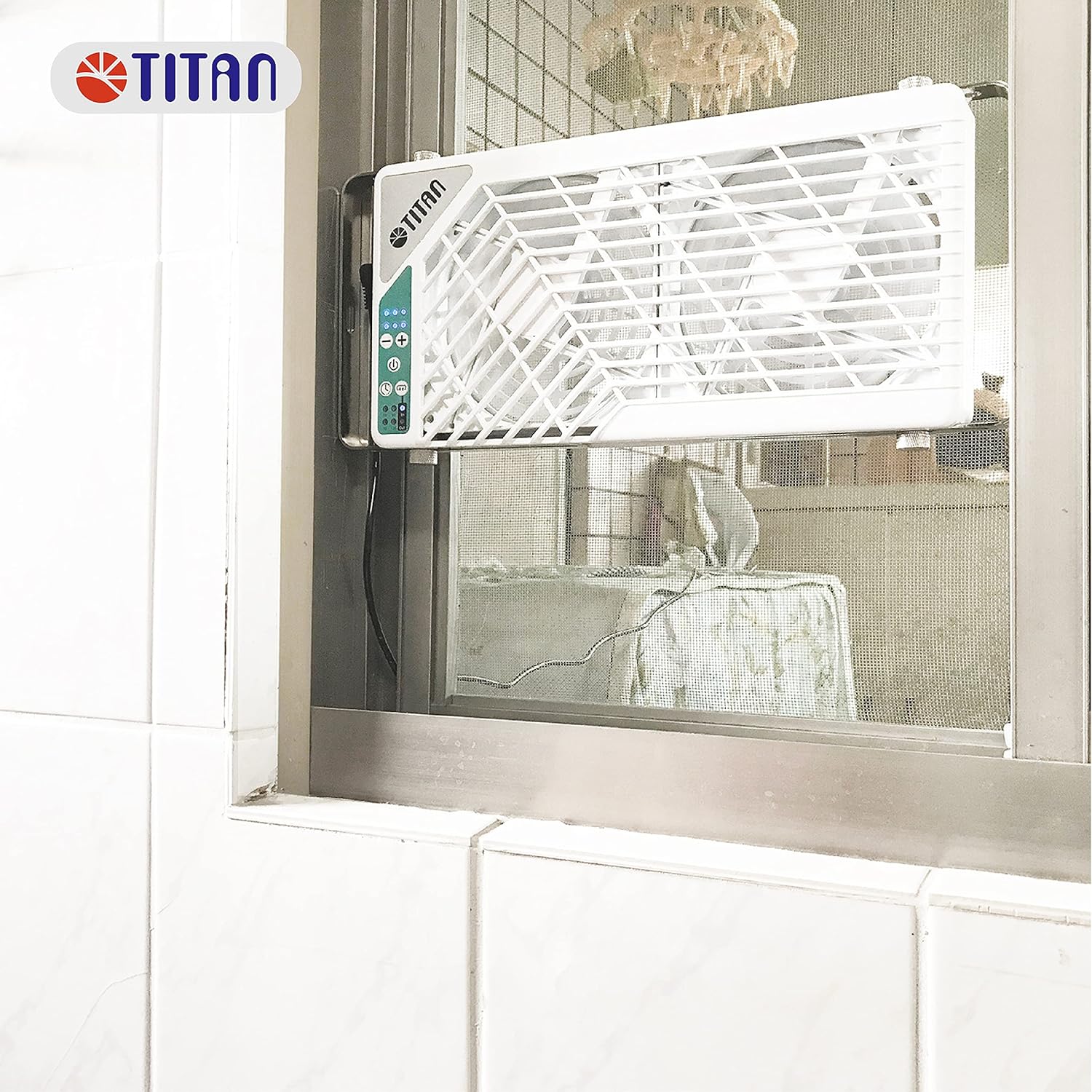 TITAN Silent Roof Fan 12V DC 140mm Double Reversible Roof Window fan with Wireless Controller for RV Motorhome -TTC-SC21/V3