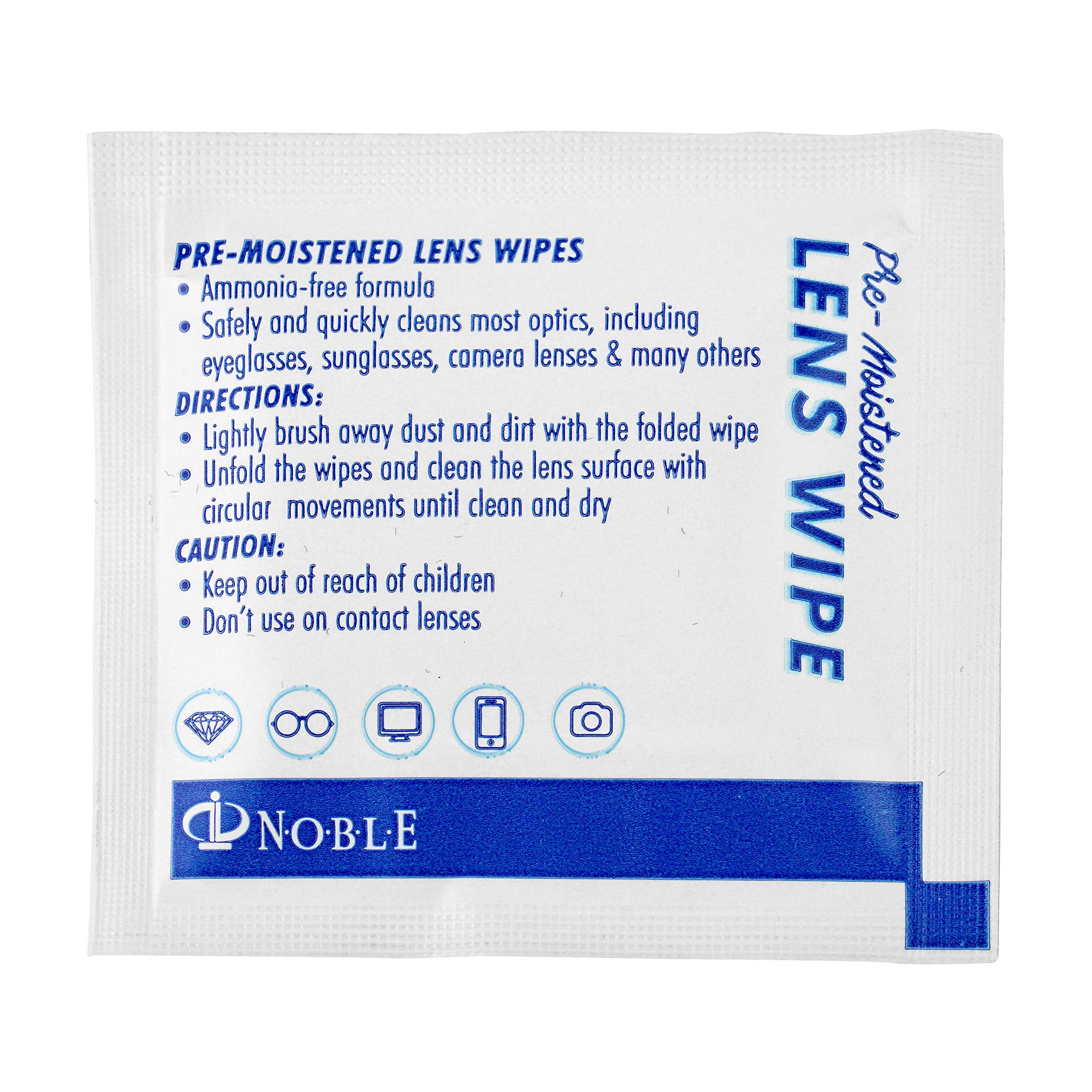 Lingettes Pour Lentilles Pré-Humidifiées - 250 Pièces Individuelles - Nettoyage Sûr Neuf