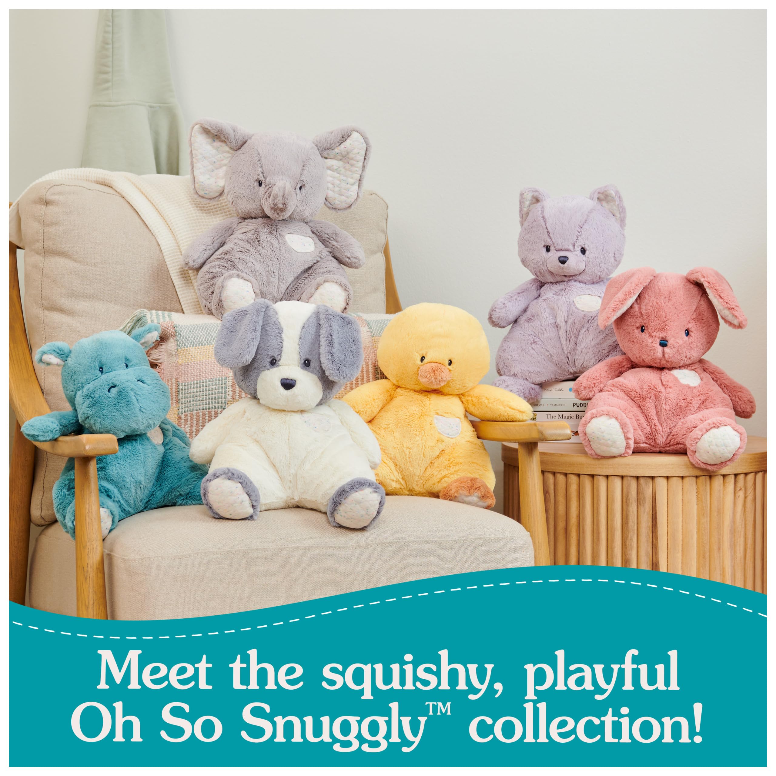 Baby GUND Oh So Snuggly Mucca Peluche Mucca Peluche Animale per Neonati e Neonati, Marrone, 31,8 cm