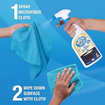 MiracleSpray for Granite & Stone, Clean, Protect, Polish Stone, Marble, Quartz, Slate, Tile, Laminate Surfaces in Kitchen and Bathroom - 16 Fl Oz
