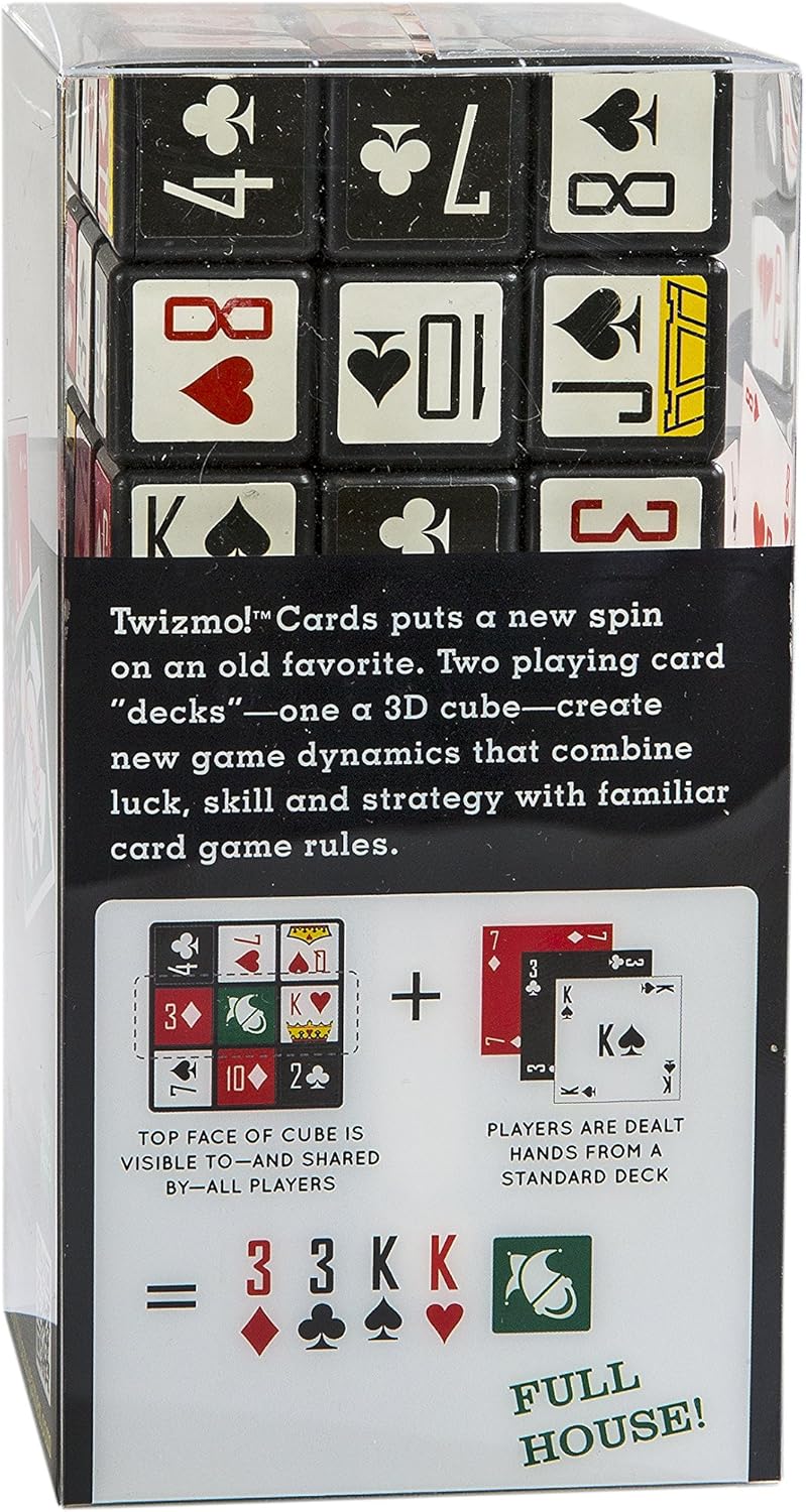 Twizmo! Cards Family Strategy Poker Card Game with Twist Cube