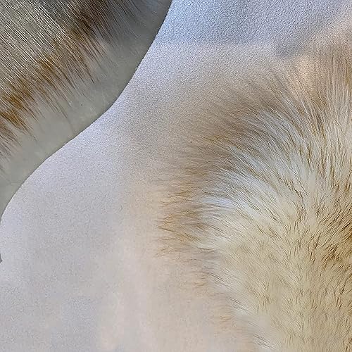 Miniatura 34 de Alfombra de lujo de piel de oveja sintética Alfombra esponjosa para dormitorio, sala de estar, habitación de los niños, alfombra suave y Marrón