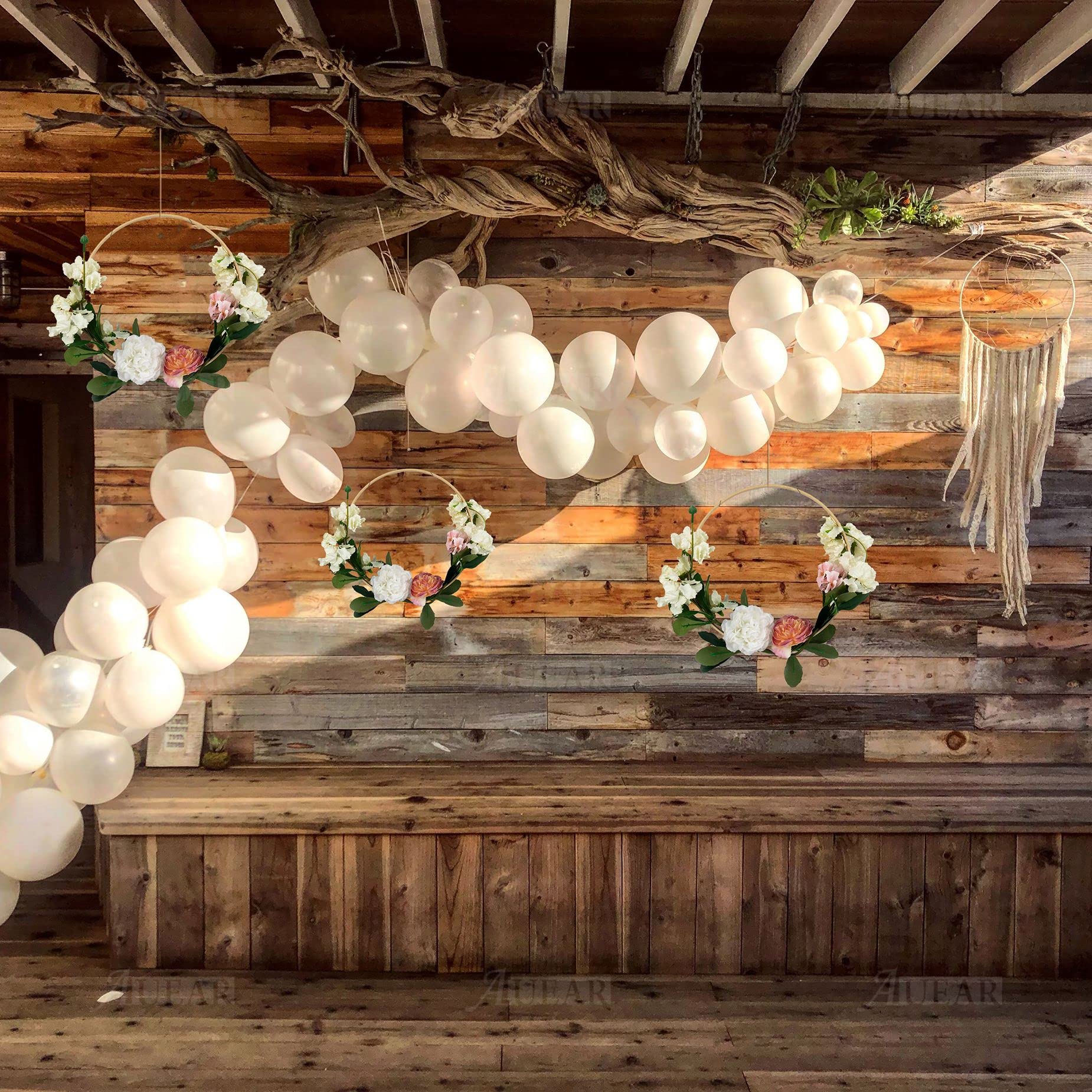 Lot De 2 Anneaux En Bambou Pour DIY - 40 Cm Et 36 Cm, Parfaits Pour Macramé, Attrape-rêves Et Décorations
