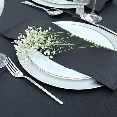 Miniatura 4 de Kadut Mantel rectangular (70 x 120 pulgadas), mantel rectangular beige para mesa de 6 u 8 pies, resistente, mantel a prueba de manchas para fiestas,