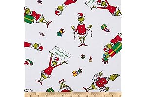 Robert Kaufman Grinch Material Figures Fabric - Christmas
