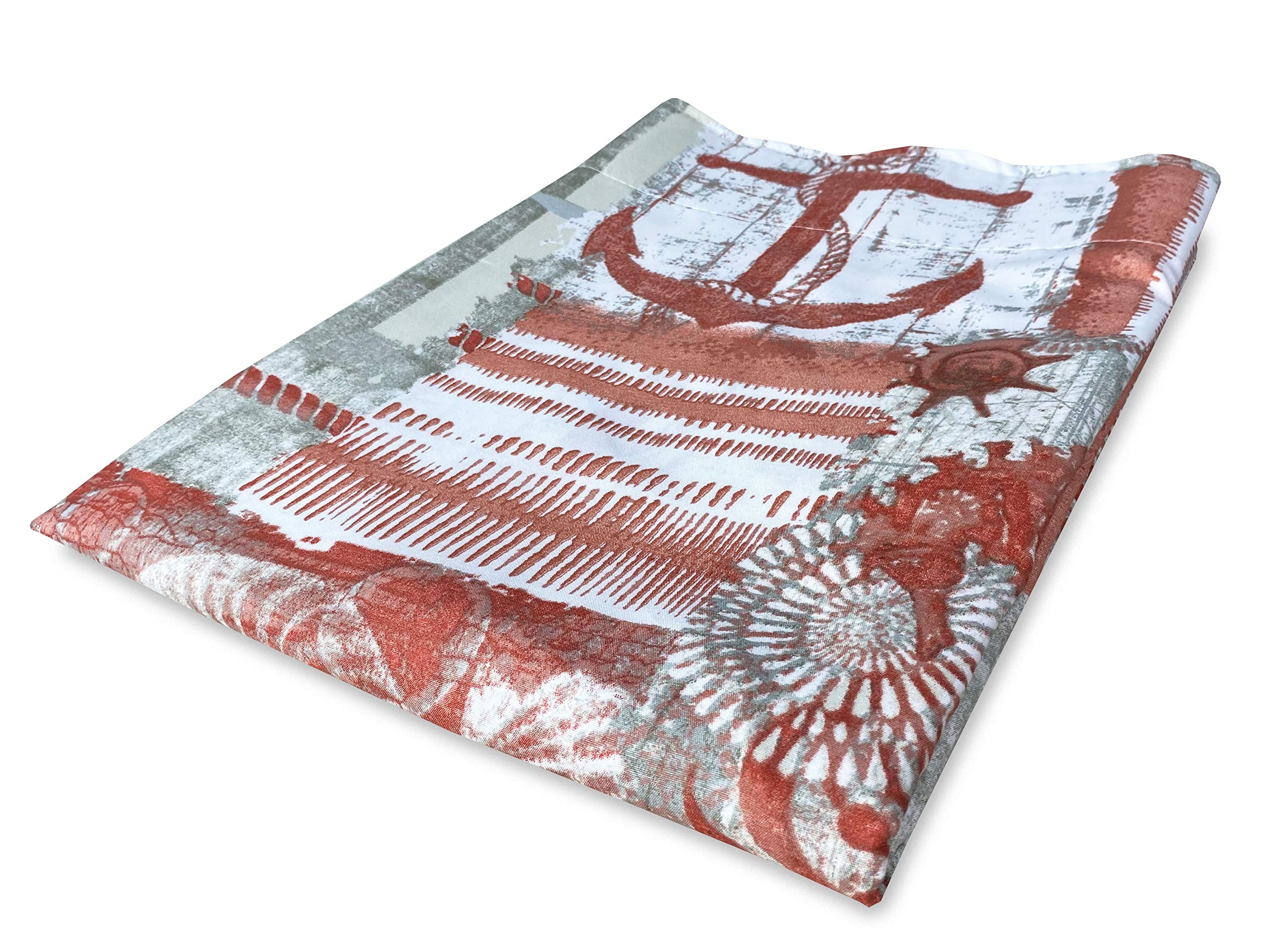 Tex family Tenda tendaggio confezionata Made in Italy cm. 150x280 per Tutti i Tipi di Bastone e binari Tirolese Coassolo Rosso