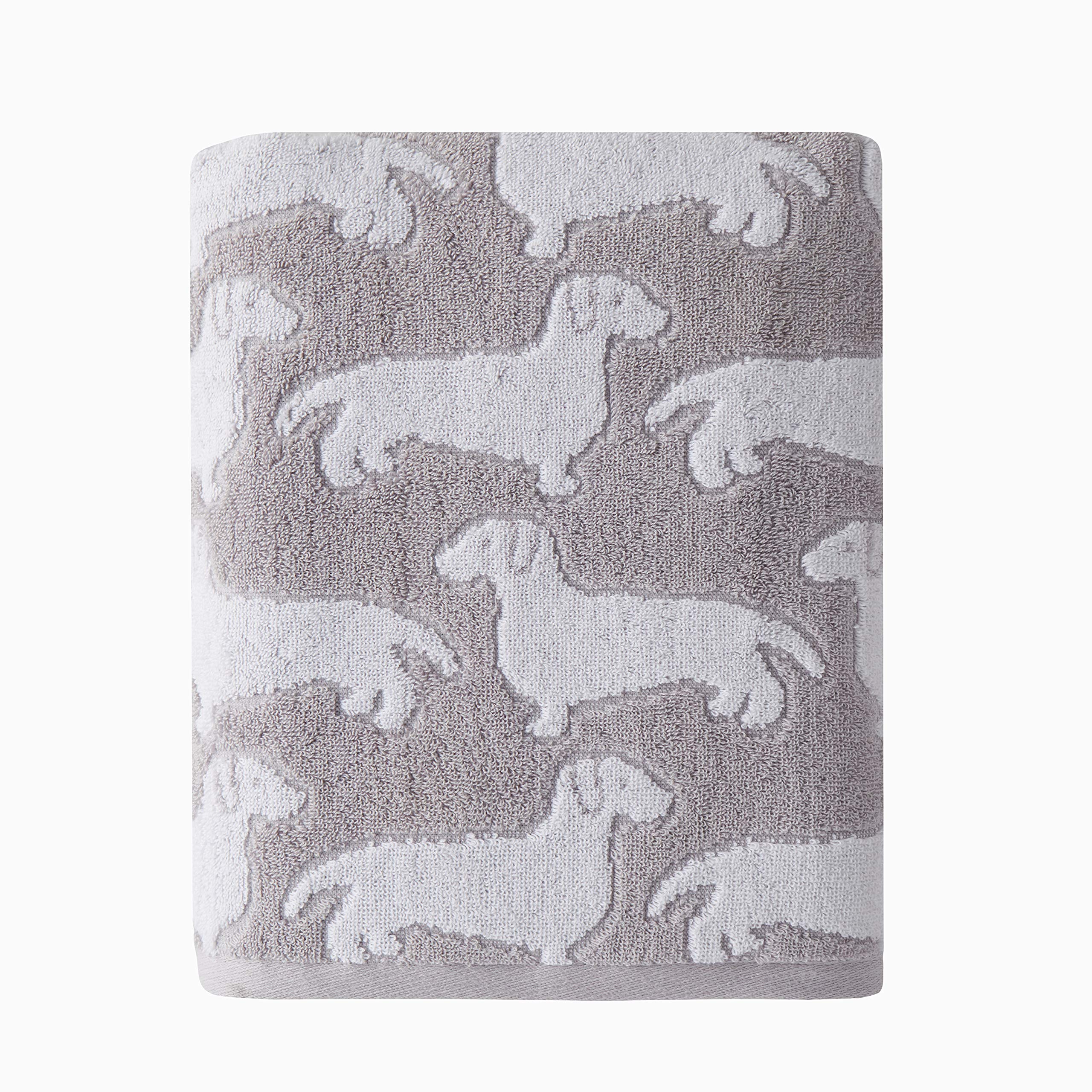 SKL Home Dog Bath Towel Gray