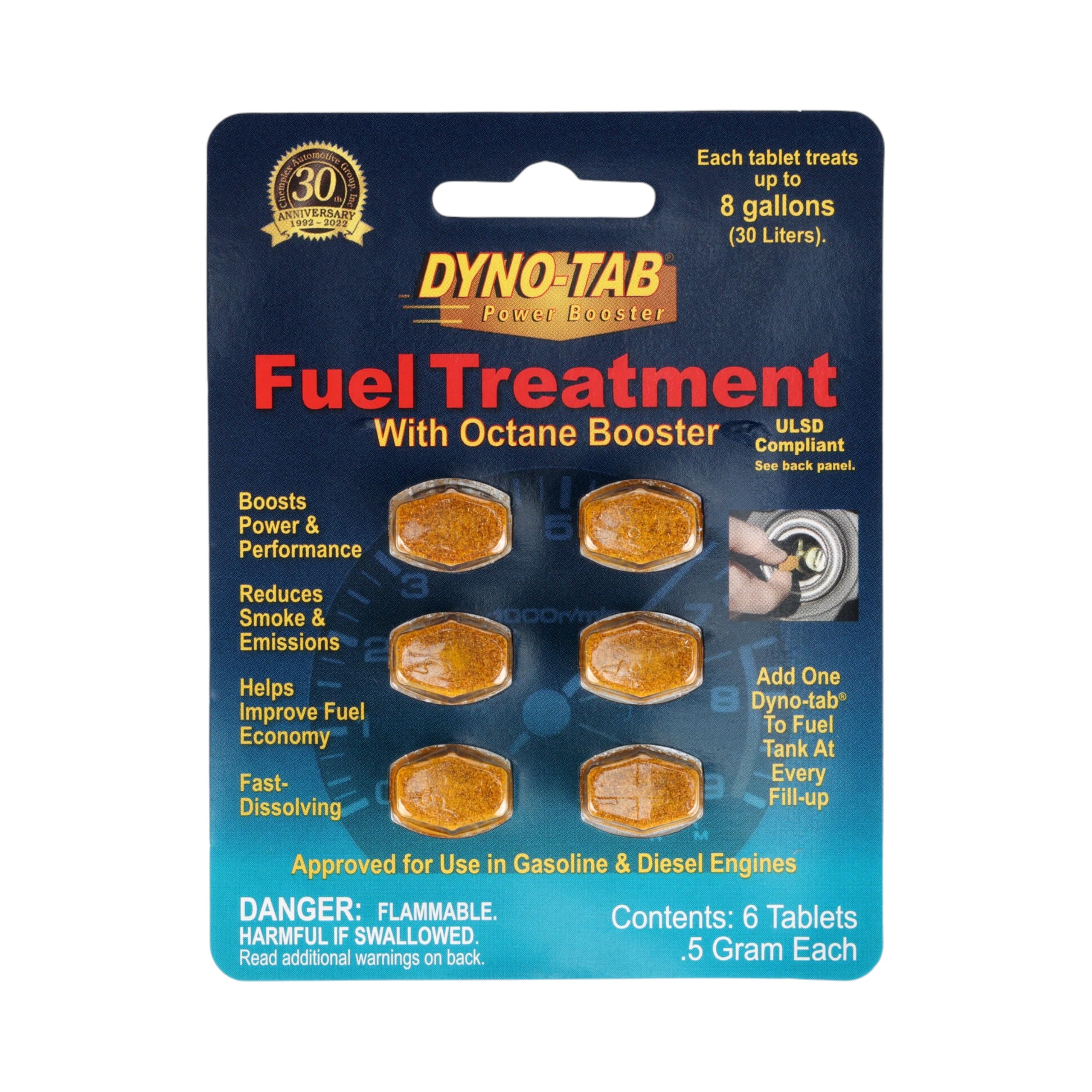 Dyno-tab Fuel Treatment 6-tab Card (3)