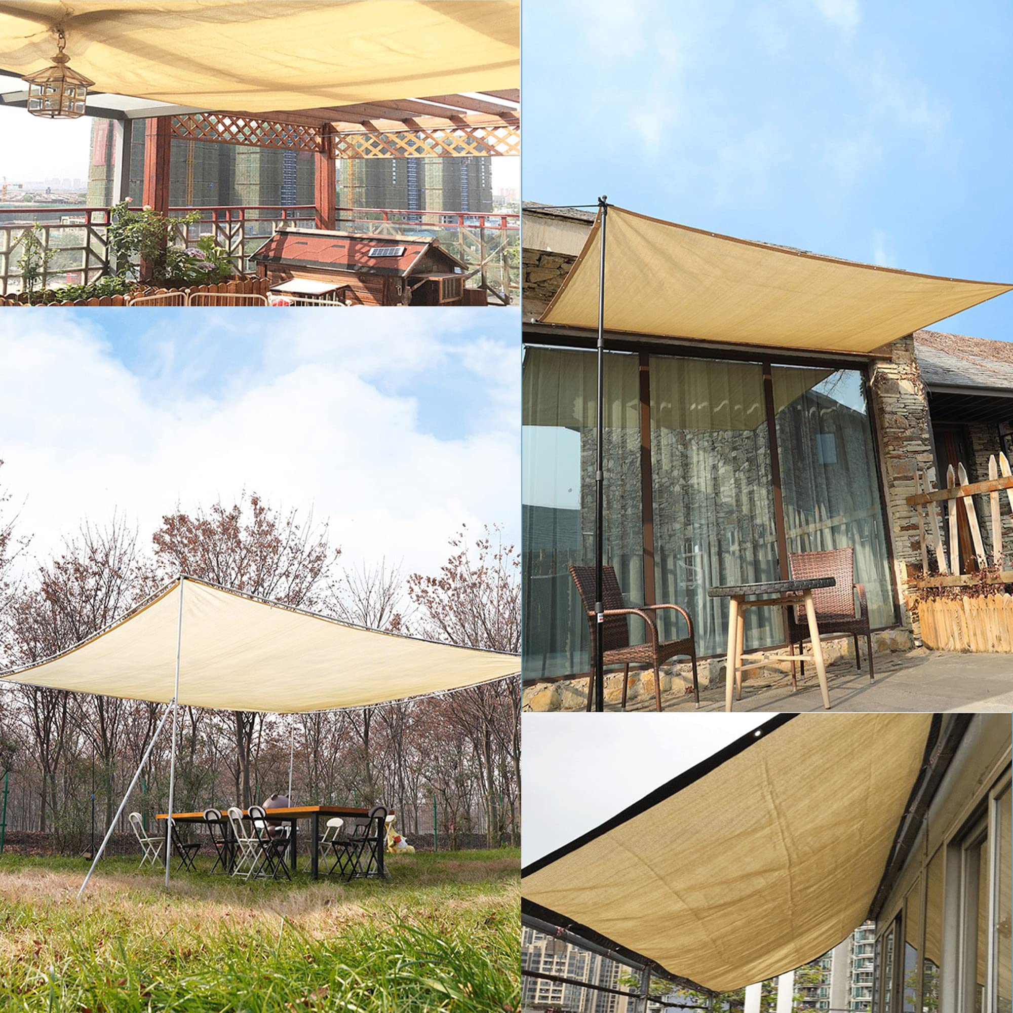 Malla Ocultacion Red de Sombra Tela para Sombra con Ojales 2x8m Toldo Vela Telas para Toldos Exterior Terraza es HDPE 12 Pin Tela para Sombra Resistente a Los 90% Rayos UV Malla Sombreadora