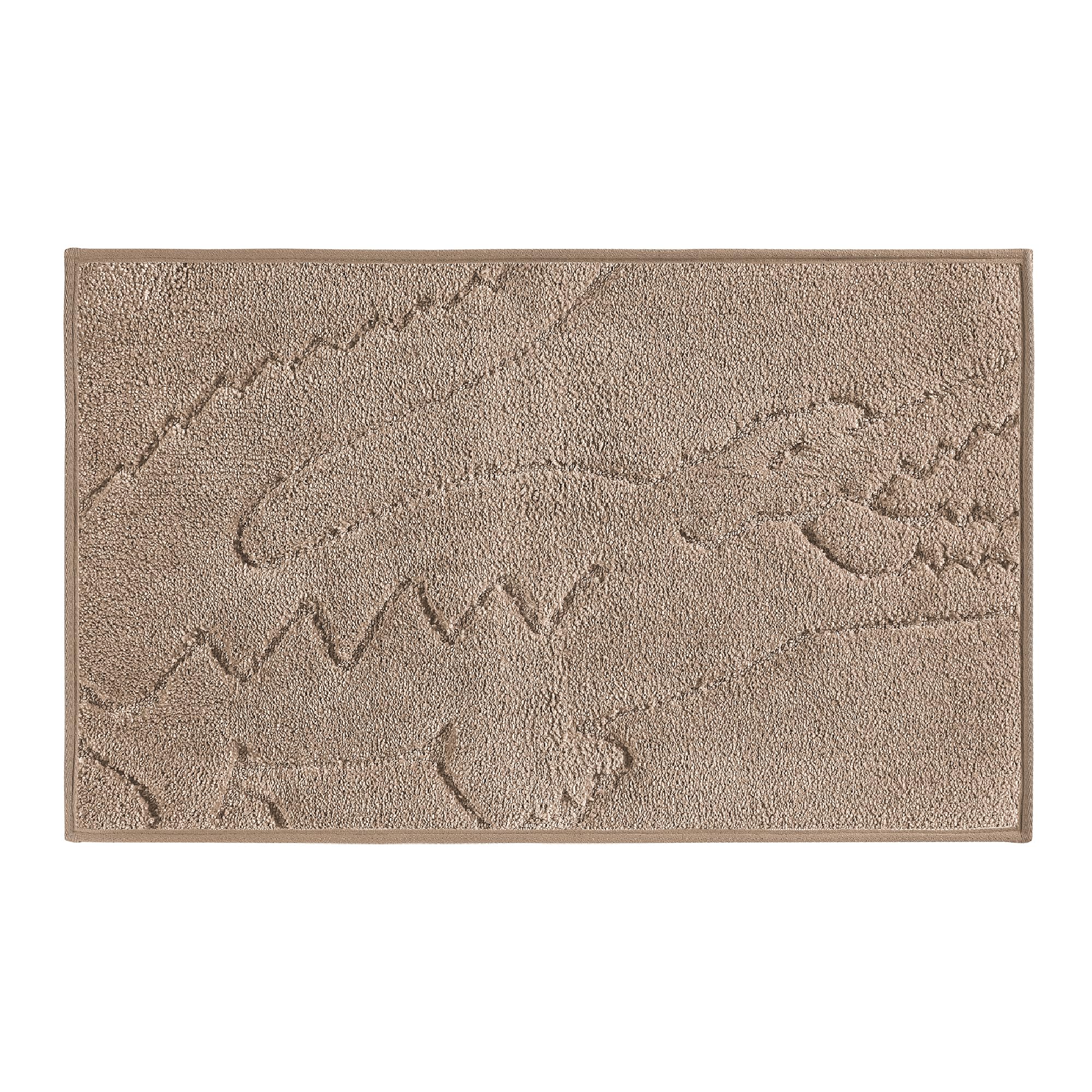 Lacoste Heritage Bath Rug Ultra Soft Quick-Dry Microfiber and Tufted Super Absorbent with Non-Slip Backing Signature Crocodile Embossed