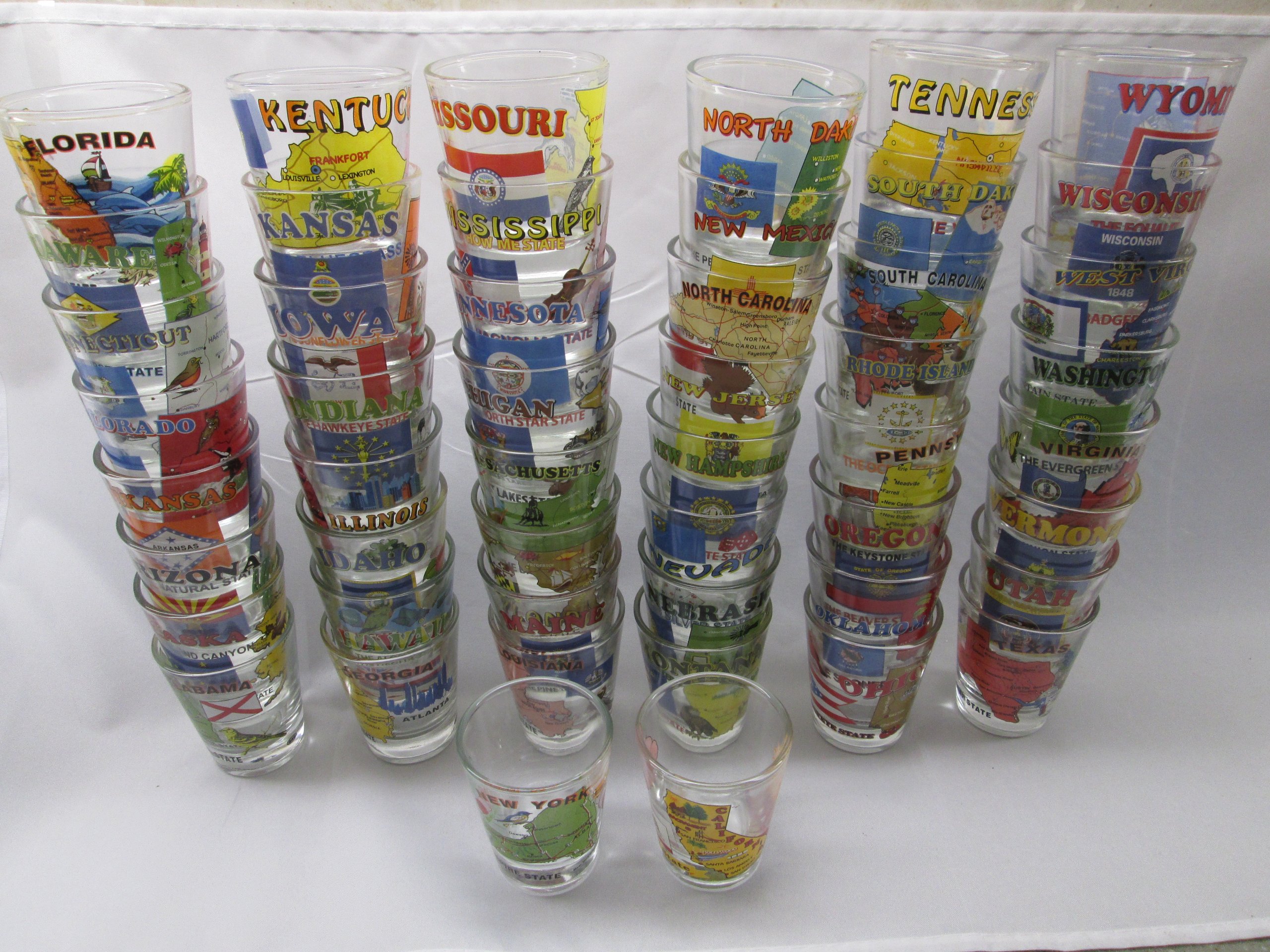 Amazon.com | Souvenir Shot Glass 50 States Alabama - AL to Wyoming  display picture 1