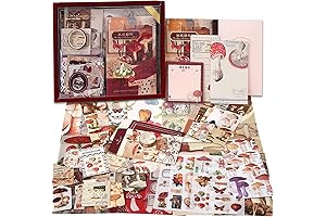 Aesthetic Mushroom Stationery Scrapbook Kit for Creative Journaling