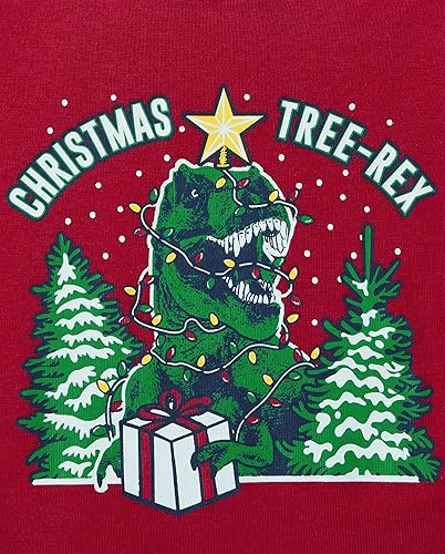 Miniatura 3 de The Children's Place Pijama de Navidad unisex para bebé, algodón