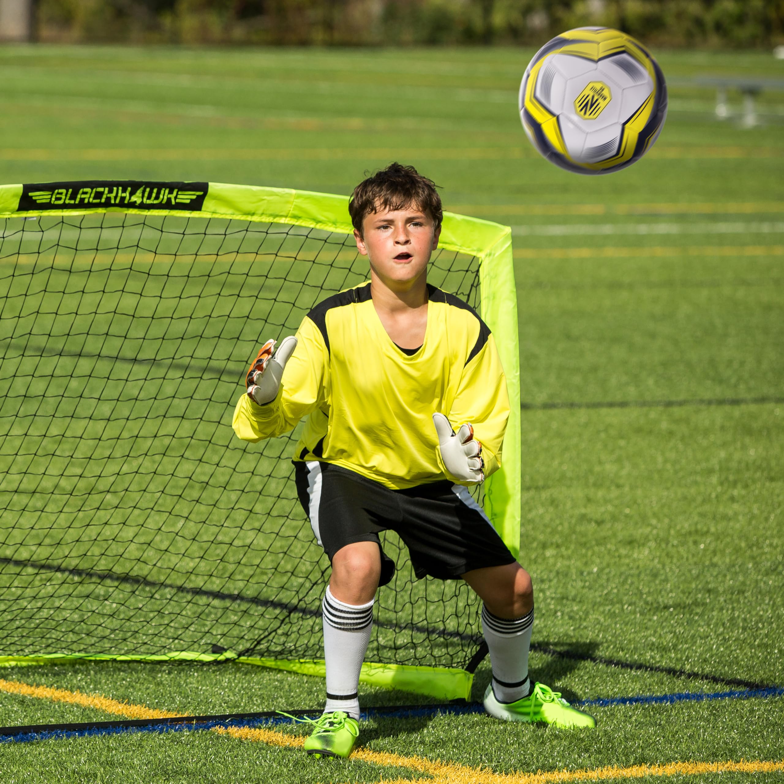 Franklin Sports MLS Nashville FC - Balón de fútbol (tamaño Oficial 5, Funda Suave, Resistente a la abrasión, tamaño y Peso Oficiales, Incluye Bomba de Aire)