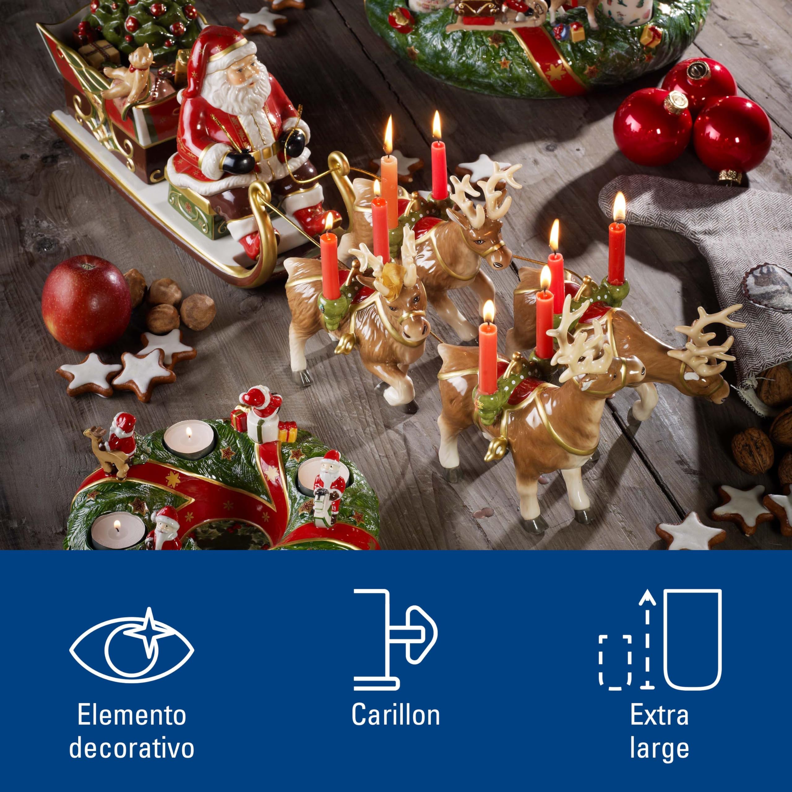 Villeroy & Boch - Christmas Toy's Statuetta Natale Variopinto, Decorazione Natalizie, Decorazioni, Porcellana