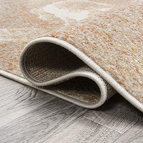 Miniatura 4 de JONATHAN Y CTP200A-3 Petalo - Alfombra abstracta de dos tonos moderna para interiores, contemporánea y campestre, fácil limpieza, dormitorio,