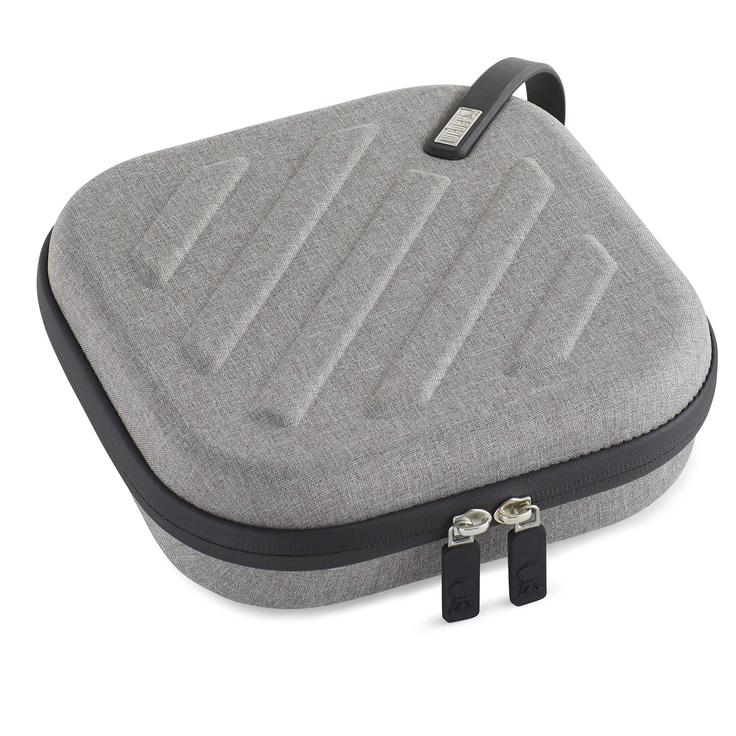 Weber Torba na przechowywanie i transport termometru Weber Connect Smart Grilling Hub, pokrowiec ochronny wyściełany pianką i podzielony, miejsce na Hub + 4 termometry do mięsa - Szary (3251)