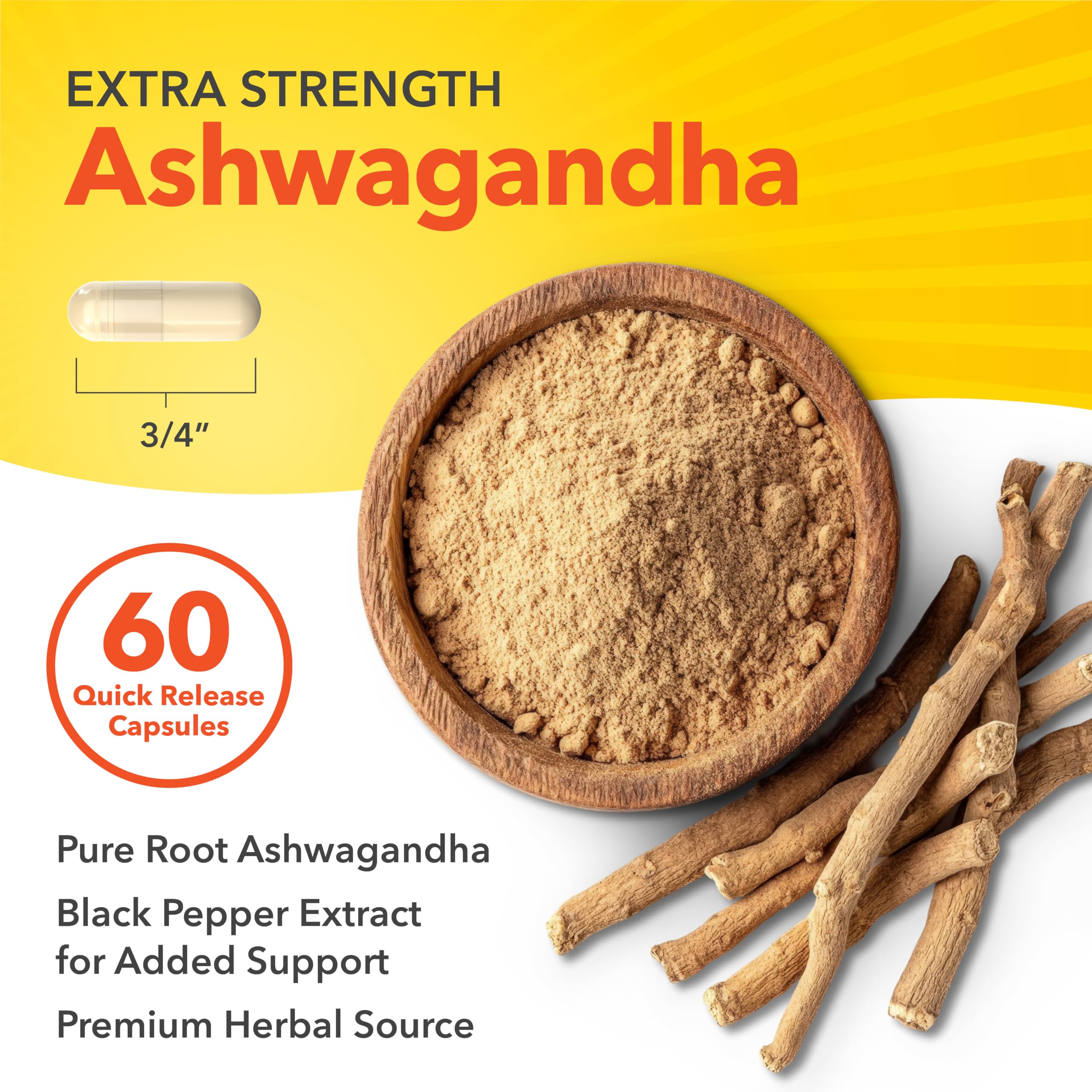 Sundance Ashwagandha | 60 Capsules | Super Concentrated — Amazon image 6