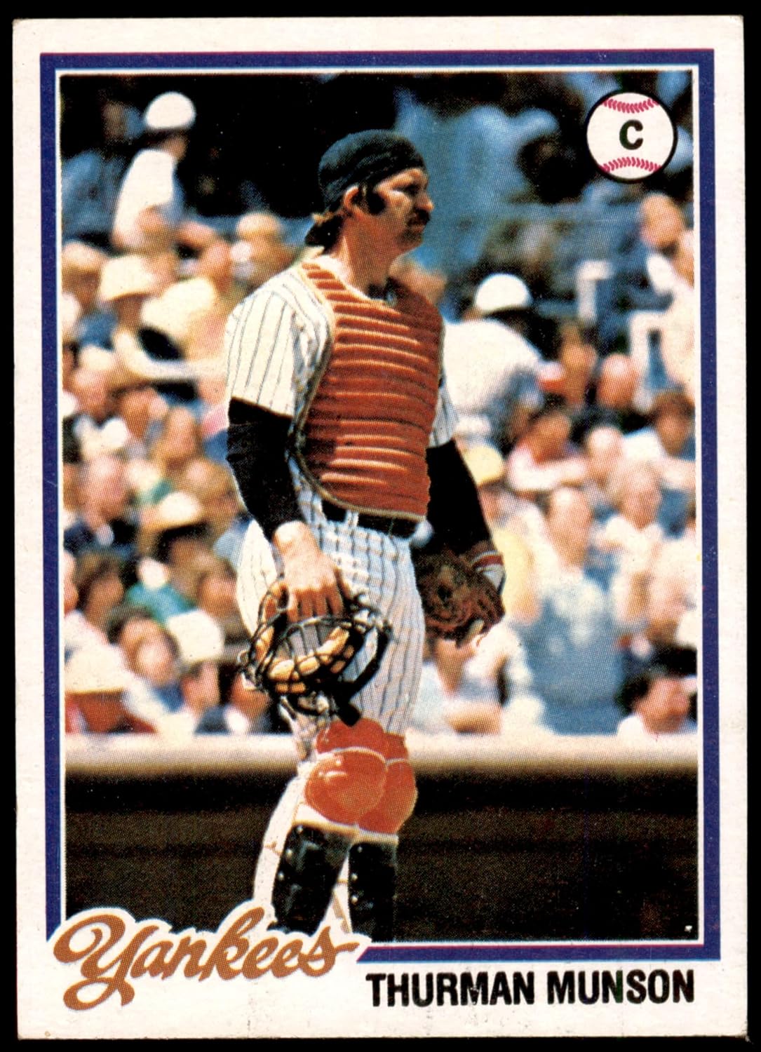 1978 Topps #60 Thurman Munson New York Yankees (Baseball Card) EX+ Yankees