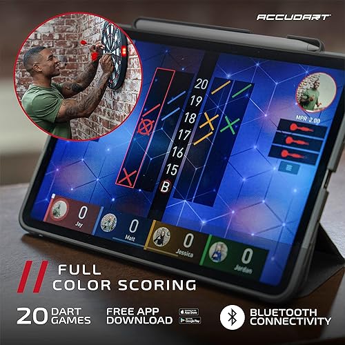 Miniatura 2 de Accudart SDBA1 - Diana de punta suave con juego en línea y puntuación y animación a todo color