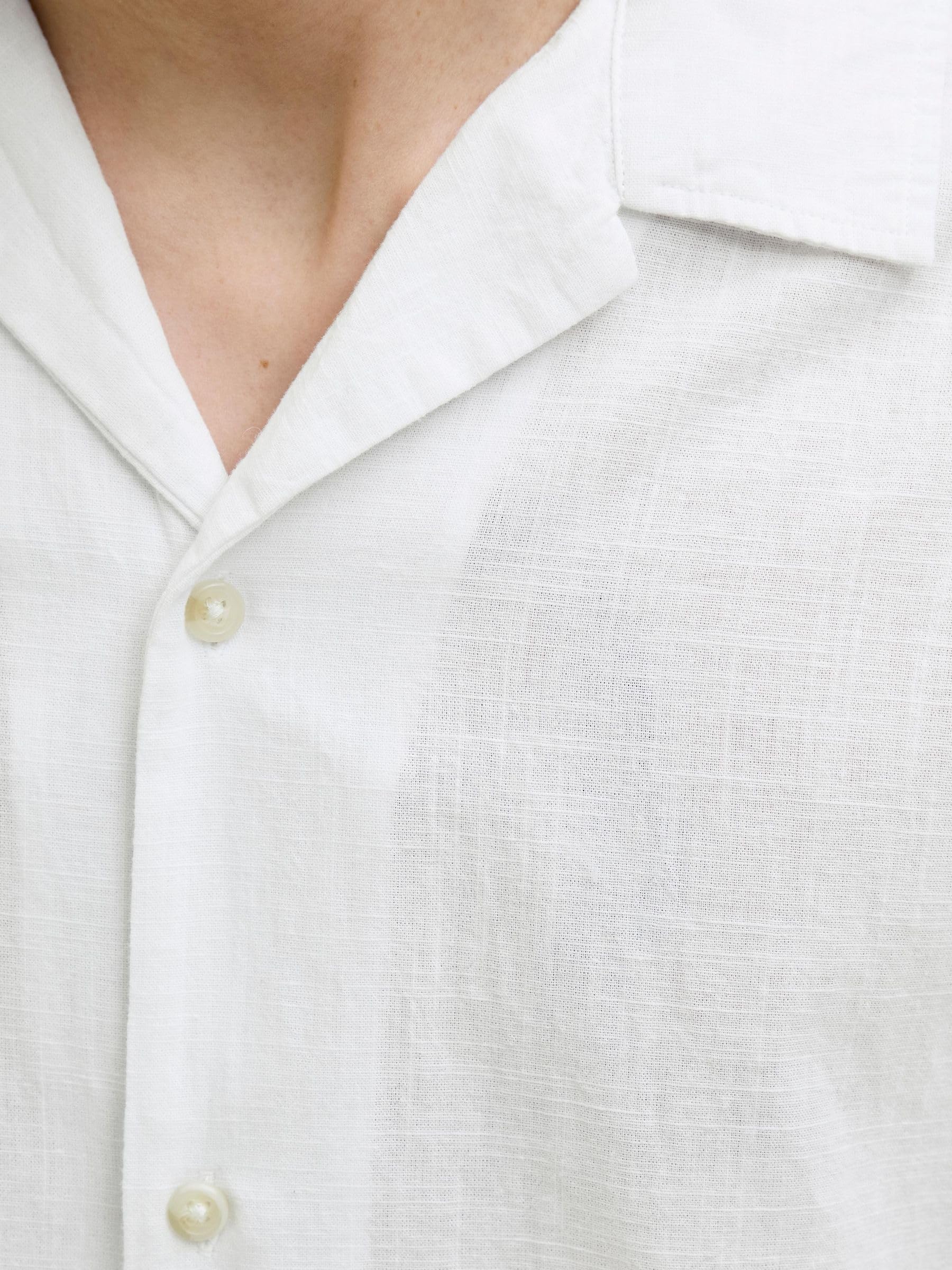 JJESUMMER Resort Shirt SS SN, biały, M
