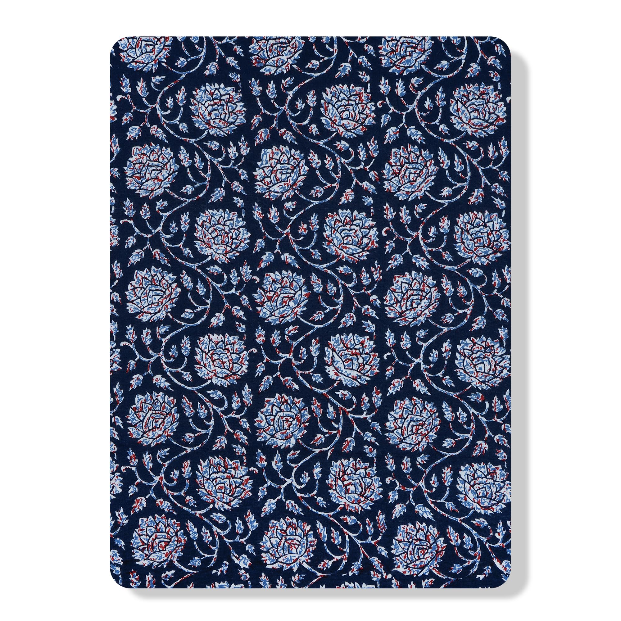 Rjfabrics Women's Pure Cotton Floral Printed Unstitched Fabric Material (Length 2.5 Meters, Width ~42 Inches)