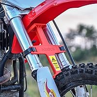 Vista 5 de RUTU Protector de horquilla universal de 27.7 cm de ancho para horquilla de suspensión, soporte de transporte con 2 correas de gancho y bucle