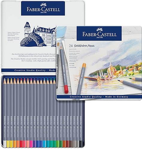 Faber-Castell Creative Studio Goldfaber Watercolor Pencils (24 Count)