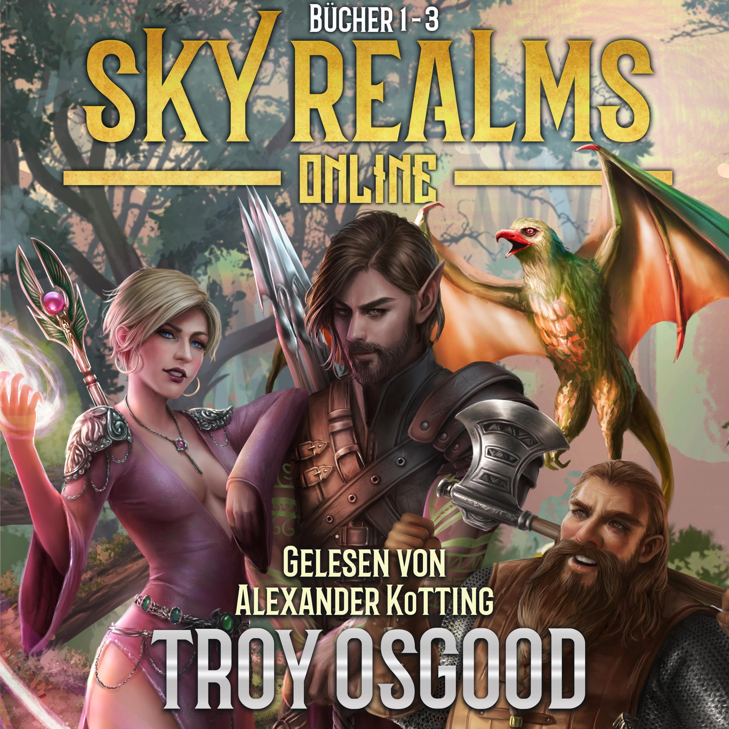 Cover art for Sky Realms Online Bücher 1-3: Ein LitRPG-Fantasy-Boxset [Sky Realms Online Books 1-3: A LitRPG Fantasy Boxset]