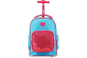 jworld new york sequin bling rolling backpack