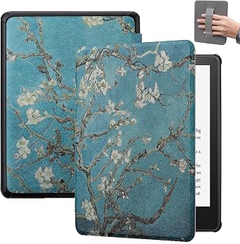 SCSVPN Case for 6.8 Kindle Paperwhite 11th Generation & Signature Edition 2021 Release, Slim PU Leather Smart Cover with Hand Strap and Auto Sleep/Wake | NOT Fit 7 Kindle/Colorsoft E-Reader
