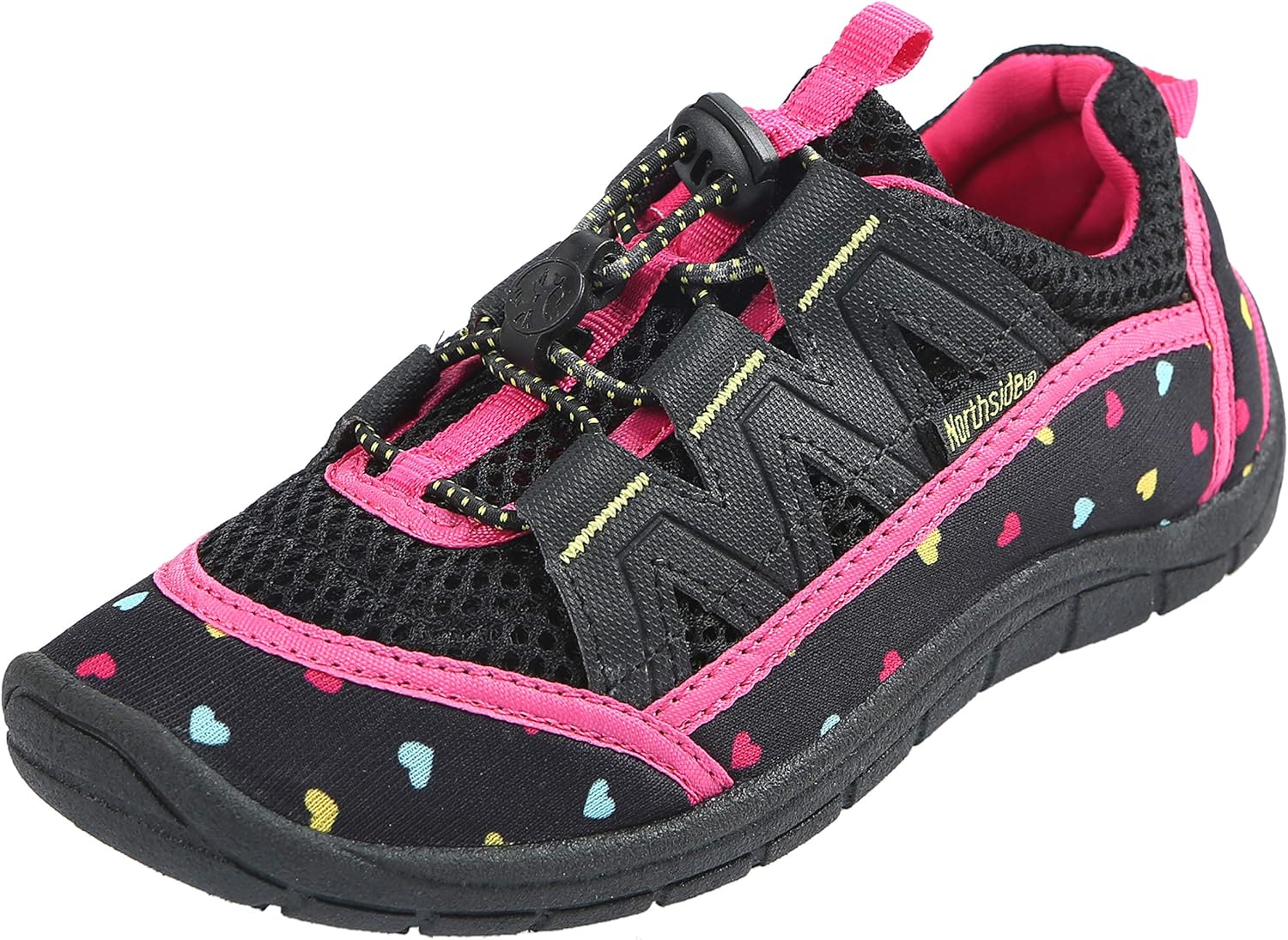 Northside Girl's Brille II Water Shoe, Black/Fuchsia, Size 6 M US Big Kid