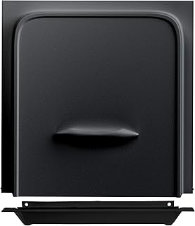 12" RV Screen Door Slider Panel and Handle/Stop for RV, Trailer, Camper, Motor Home, Cargo Trailer - OEM Replacement (Black)