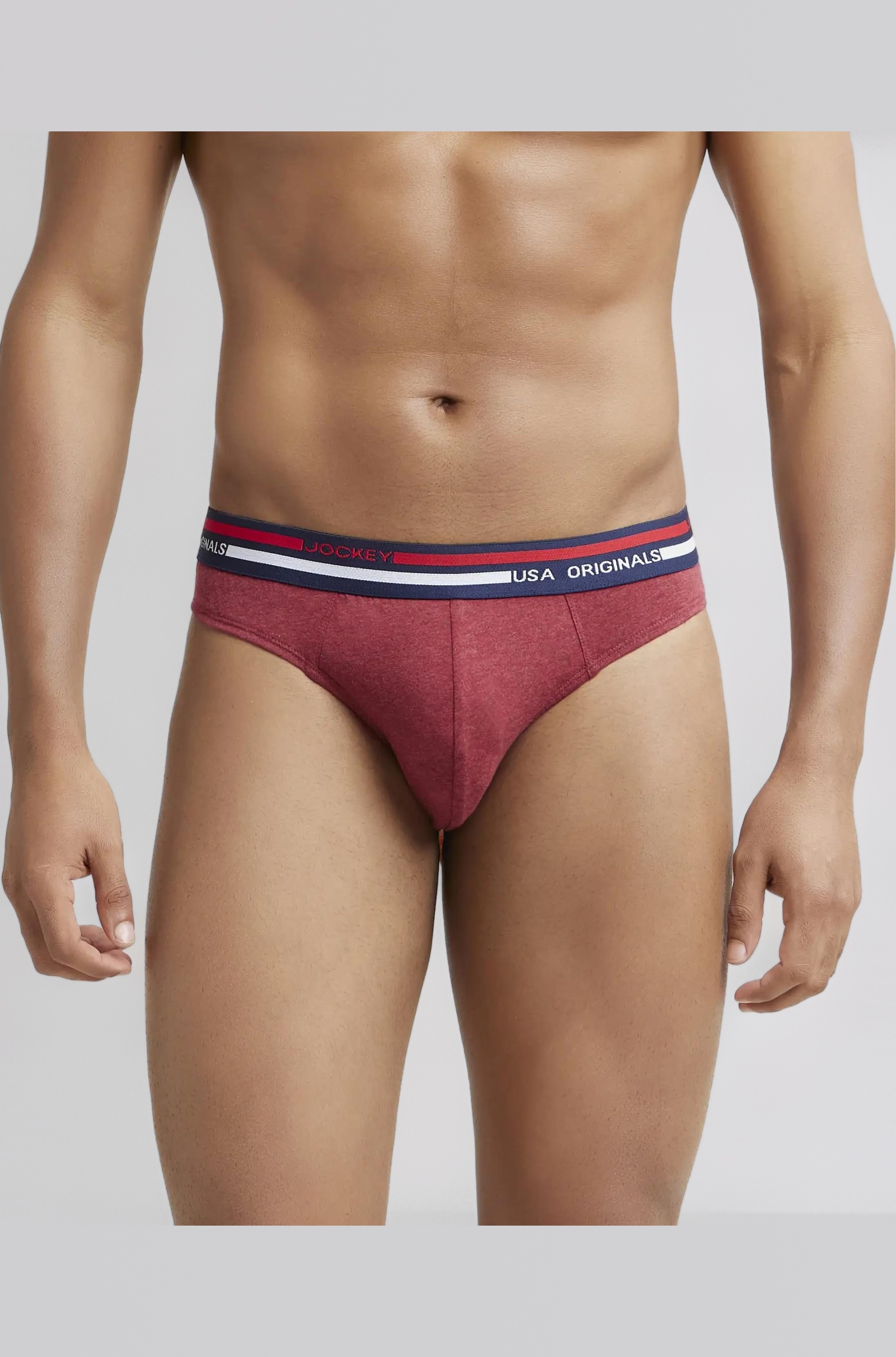 US49 Men's Super Combed Cotton Solid Brief with Ultrasoft Waistband