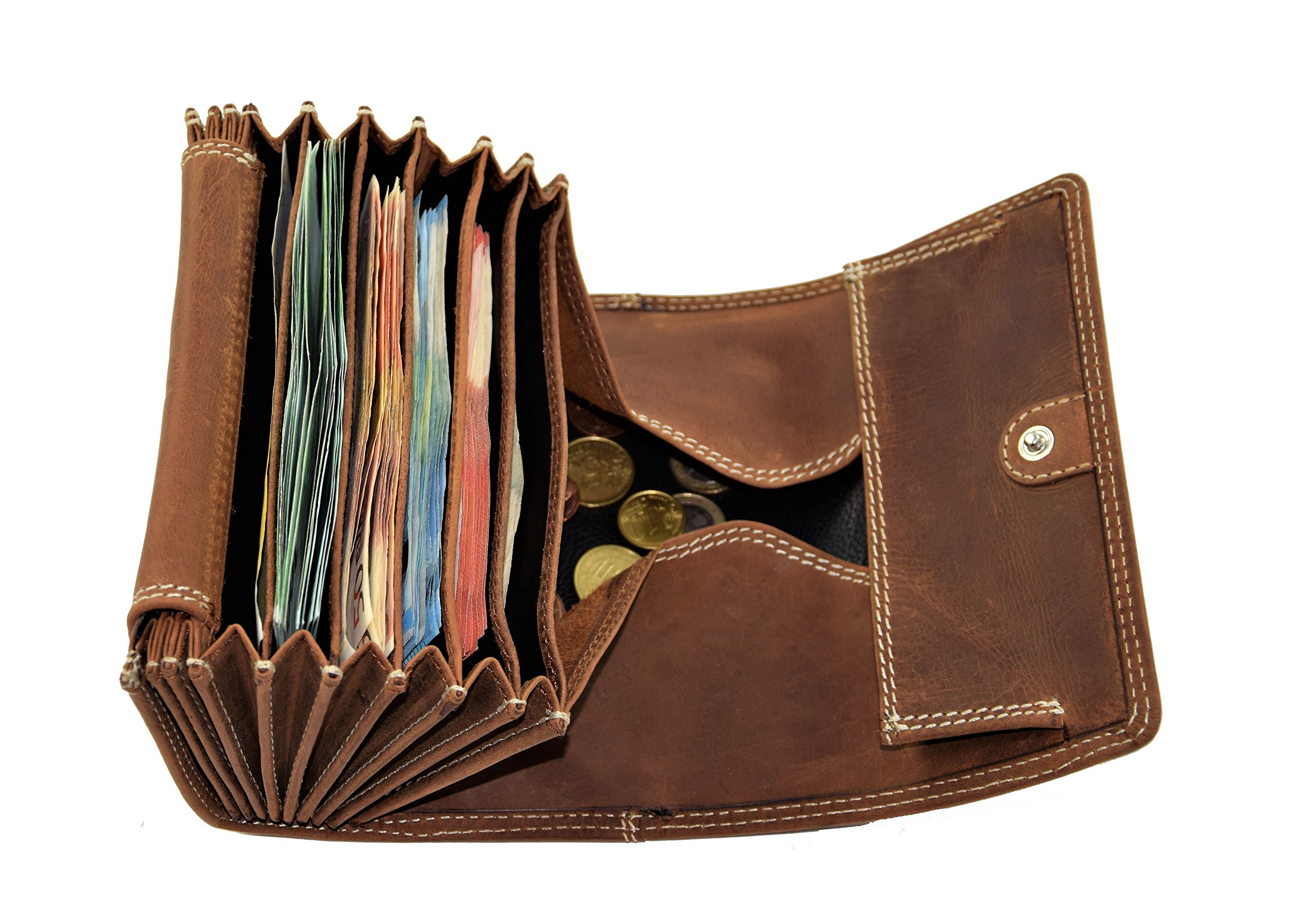 Menzo Ensemble de serveur professionnel GARANTIE 12 MOIS ! Bourse pour serveur Cuir Double Couture différents Coloris et Motifs
