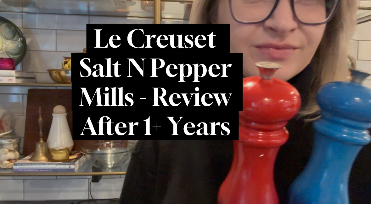 Watch Le Creuset Salt and Pepper Mills Review on Amazon Live