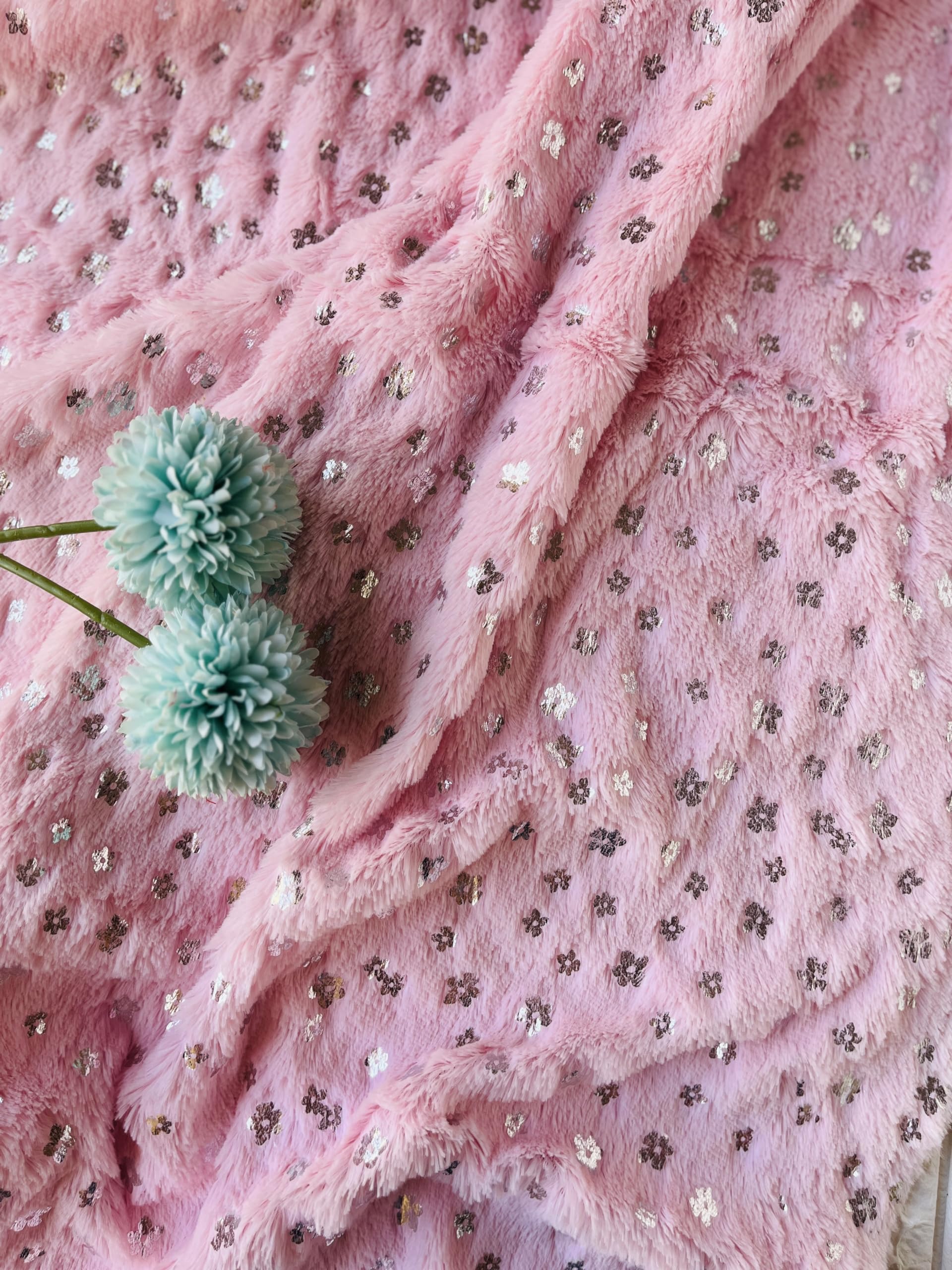 UDECOR Baby Props for Photoshoot Feather Fur Baby Rug, Photoshoot Props for Baby's Girl and Boy 90x80cm Size, (Pack of 1) Peach