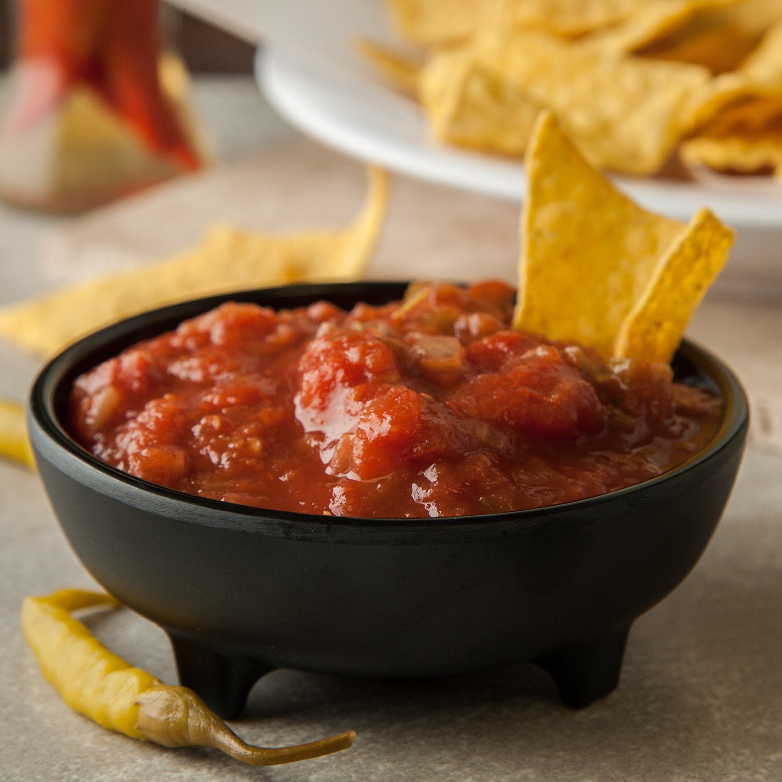 Carlisle 087803 Melamine Molcajete Ramekin, 8 oz Capacidad, Negro (Caja de 48)